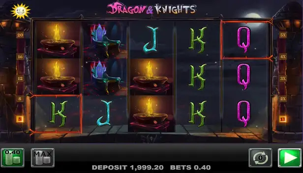 Игровые аппараты «Dragon and Knights» от Merkur Gaming и казино Вулкан 24